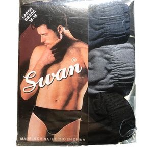 Swan 3 pack 100% Cotton Men's Bikini SZ Large